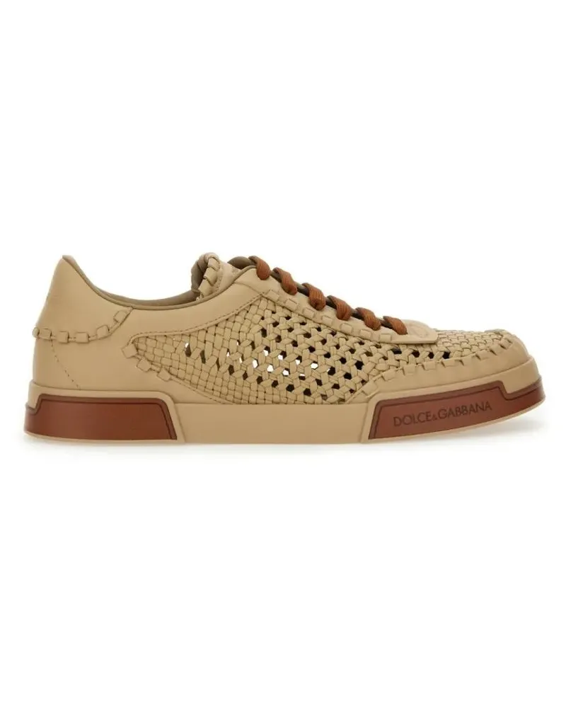Dolce & Gabbana Low-Top Sneaker Woven Portofino Sneaker braun Braun