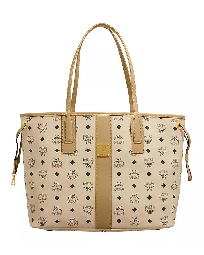 MCM Shopper Liz Visetos Shopper Medium Beige