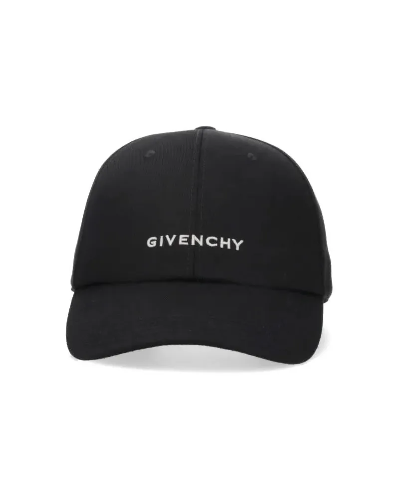Givenchy Caps & Mützen Baseball Cap Logo – Black schwarz Schwarz