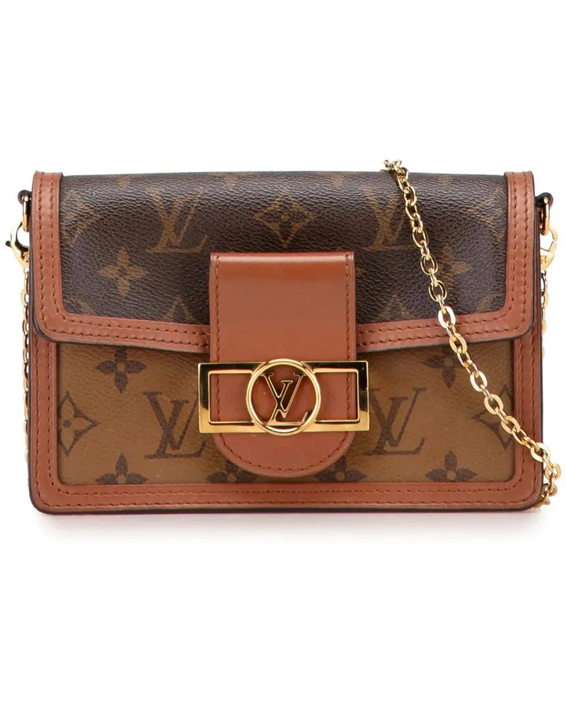 Louis Vuitton Hobo Bags Monogram Reverse Dauphine Wallet on Chain braun Braun