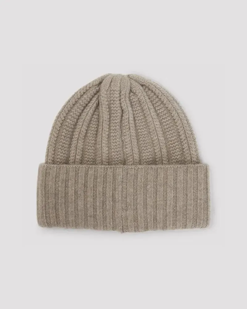 Max Mara Caps & Mützen Macbeth Beige Cashmere Beanie beige Beige