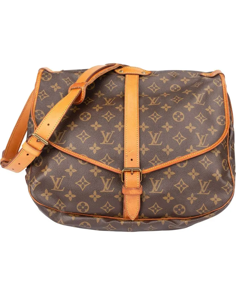 Louis Vuitton Crossbody Bags  Canvas Monogram Saumur 35 Crossbody braun Braun