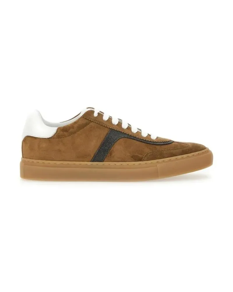 Brunello Cucinelli Low-Top Sneaker Leather Sneaker braun Braun