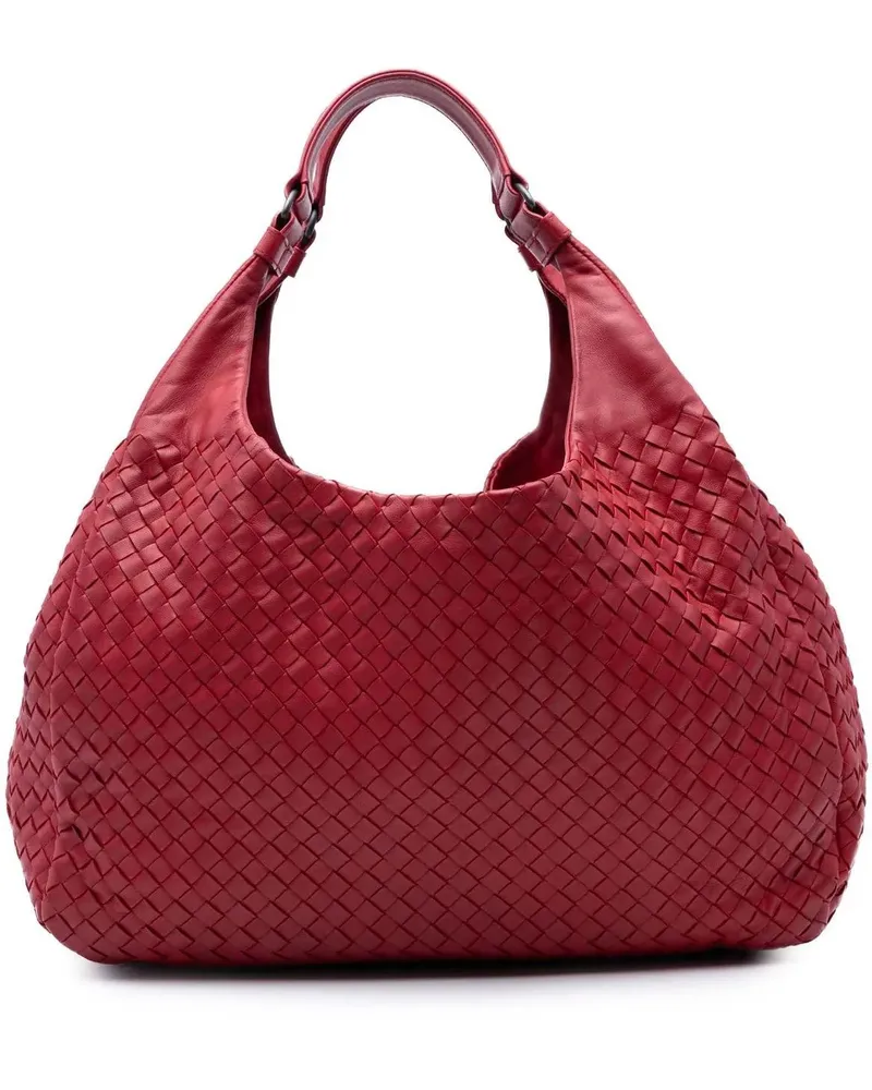 Bottega Veneta Hobo Bags Large Nappa Intrecciato Campana Hobo rot Rot