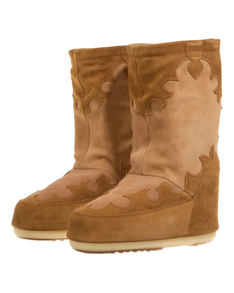 Moon Boot Slipper & Pantoletten Mb Icon Suede Embroi braun Braun