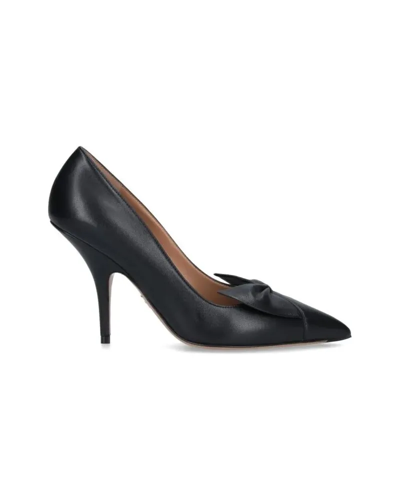 Ferragamo Hohe Schuhe High Heel Black Pumps With Polished Finish schwarz Schwarz