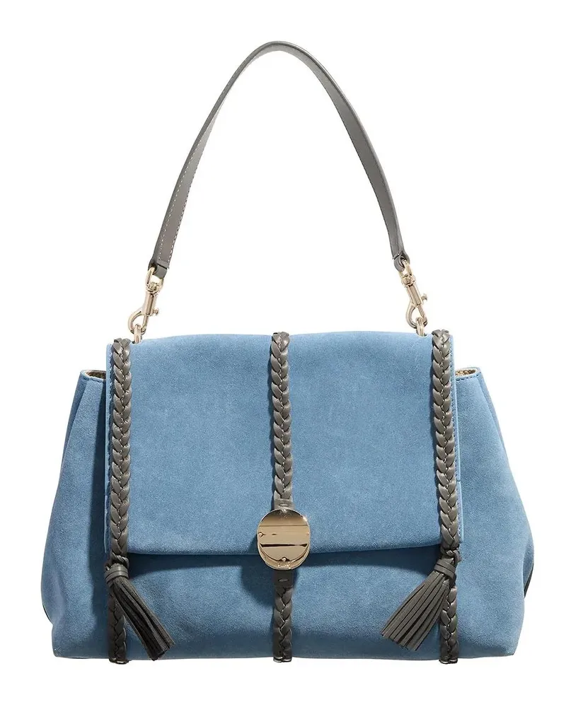 Chloé Tote Penelope Foldover Medium Tote Bag Blau