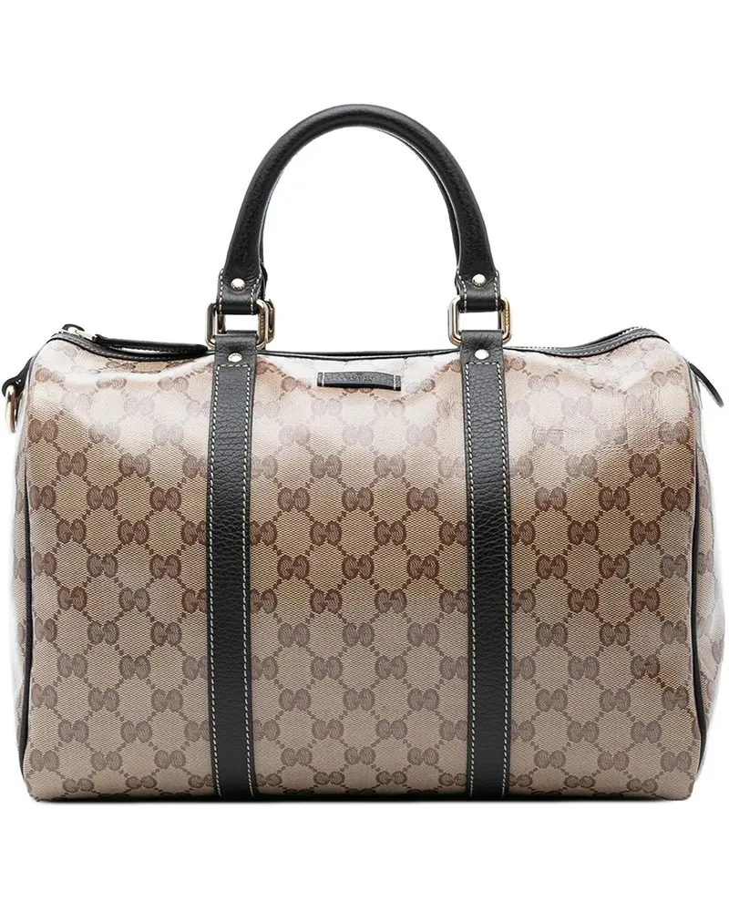Gucci Crossbody Bags Medium GG Crystal Joy Boston Bag braun Braun