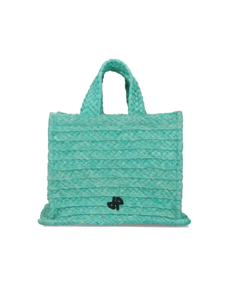 Patou Shopper & Totes “Jp” Raffia Tote Bag – Green grün Grün