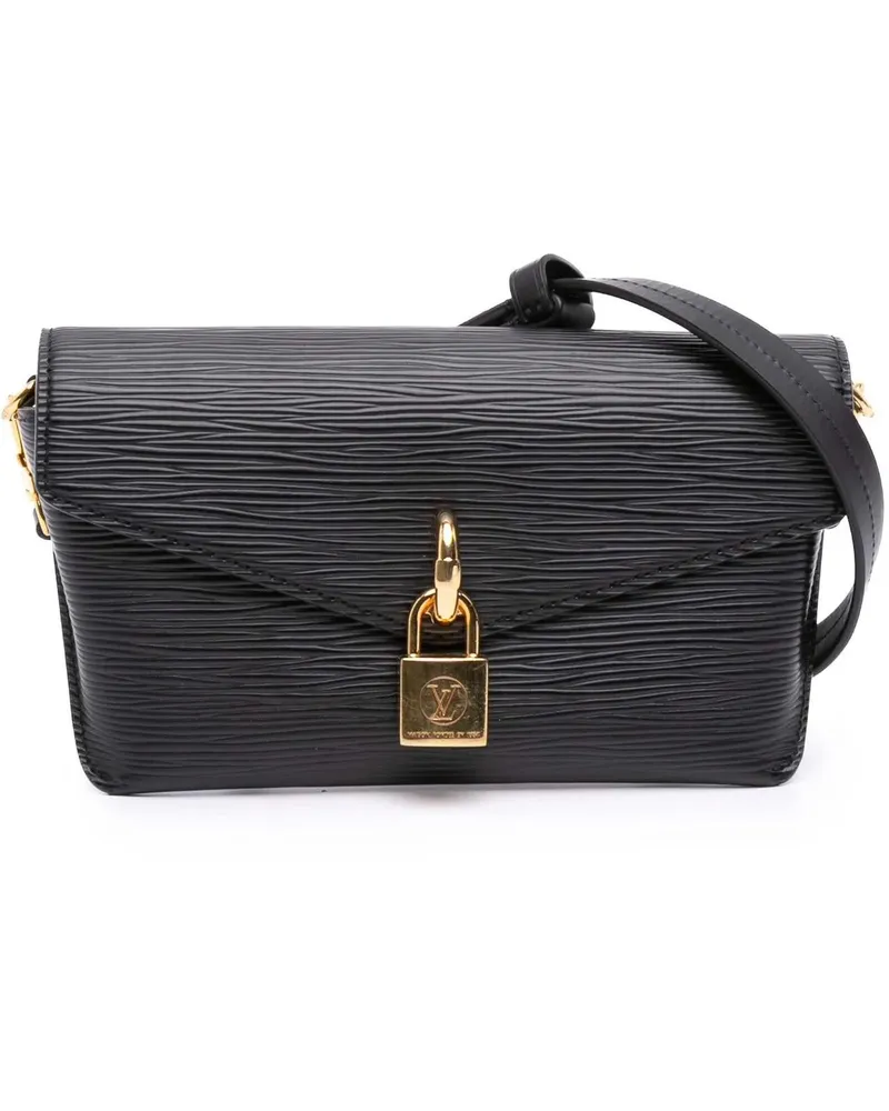 Louis Vuitton Hobo Bags Epi Padlock On Strap schwarz Schwarz