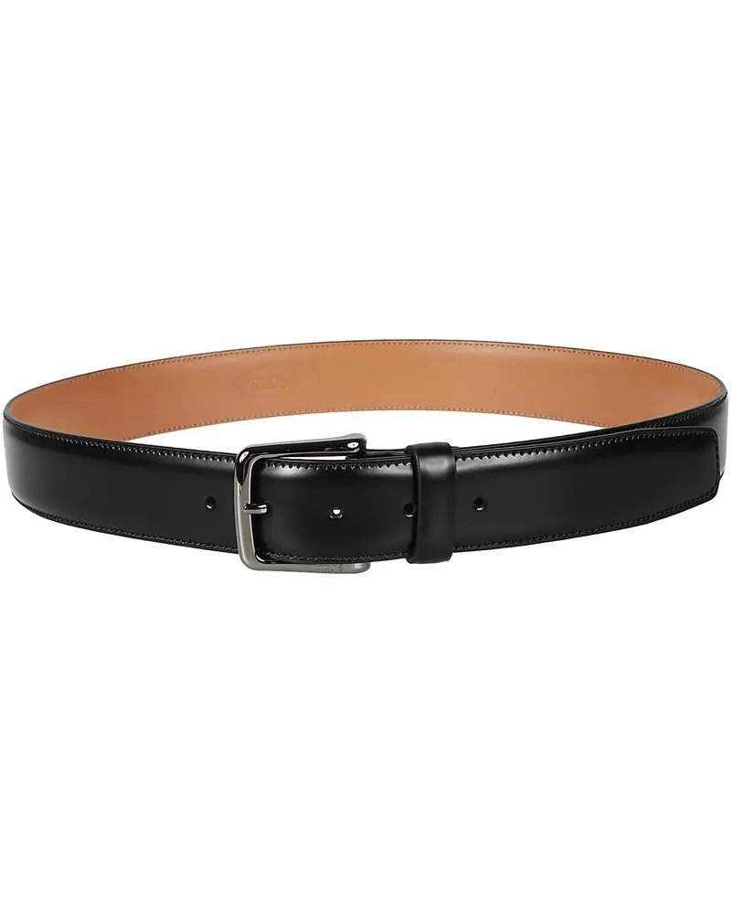 TOD'S Gürtel New Basic Belt Black schwarz Schwarz