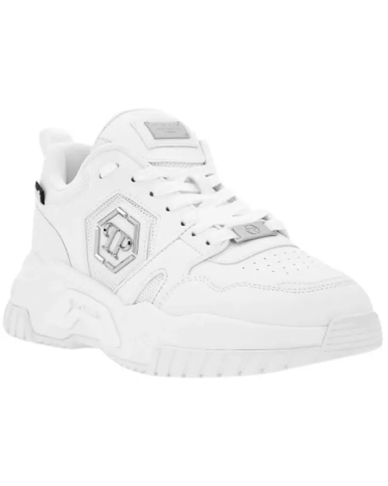 Philipp Plein Flat Shoes White weiß Weiß