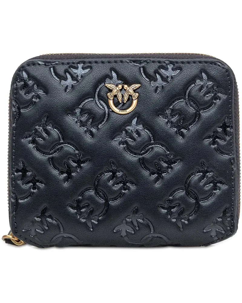 Pinko Portemonnaie Portafoglio Zip-Around schwarz Schwarz