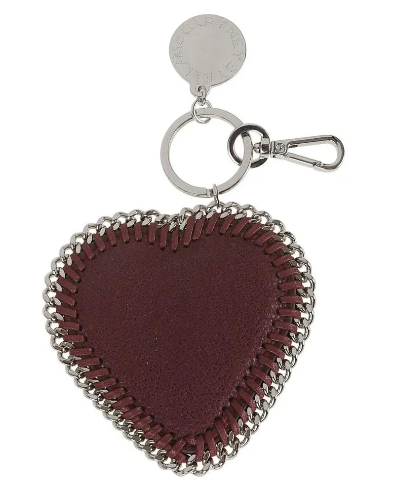 Stella McCartney Hobo Bags Heart-Shaped Keychain With Silver Accent schwarz Schwarz