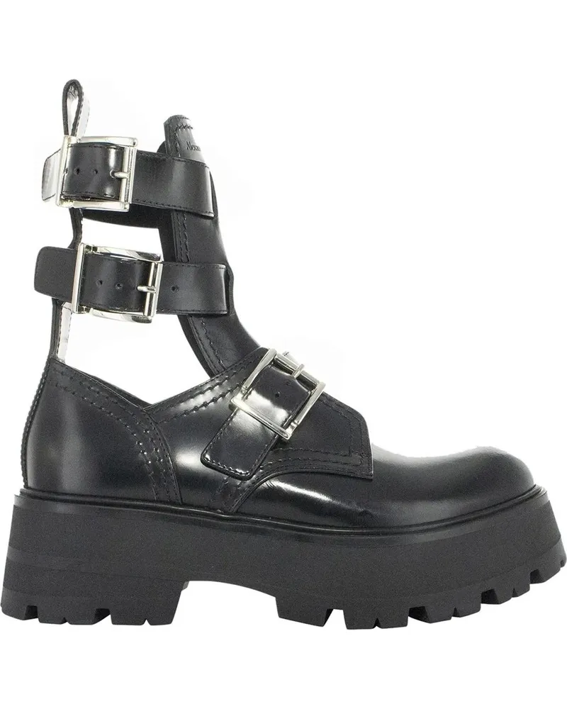 Alexander McQueen Stiefel RAVE BOOTS schwarz Schwarz
