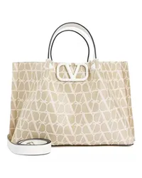 Valentino Garavani Totes Vlogo Medium Tote Beige