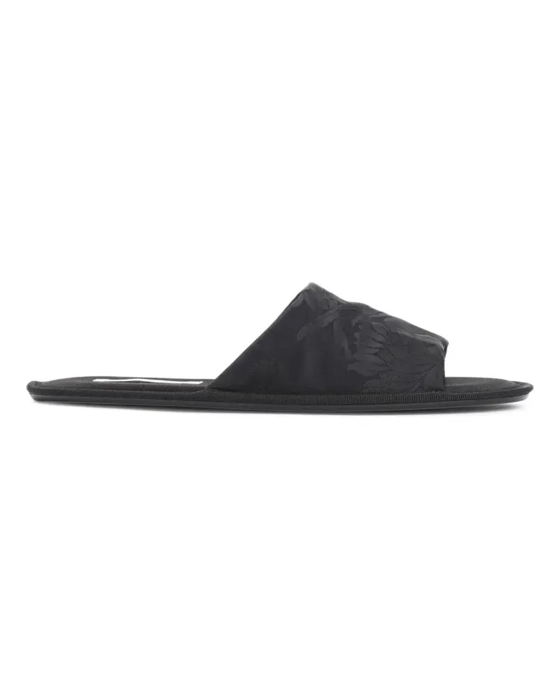 The Row Sandalen Black Sandals With Textured Upper schwarz Schwarz
