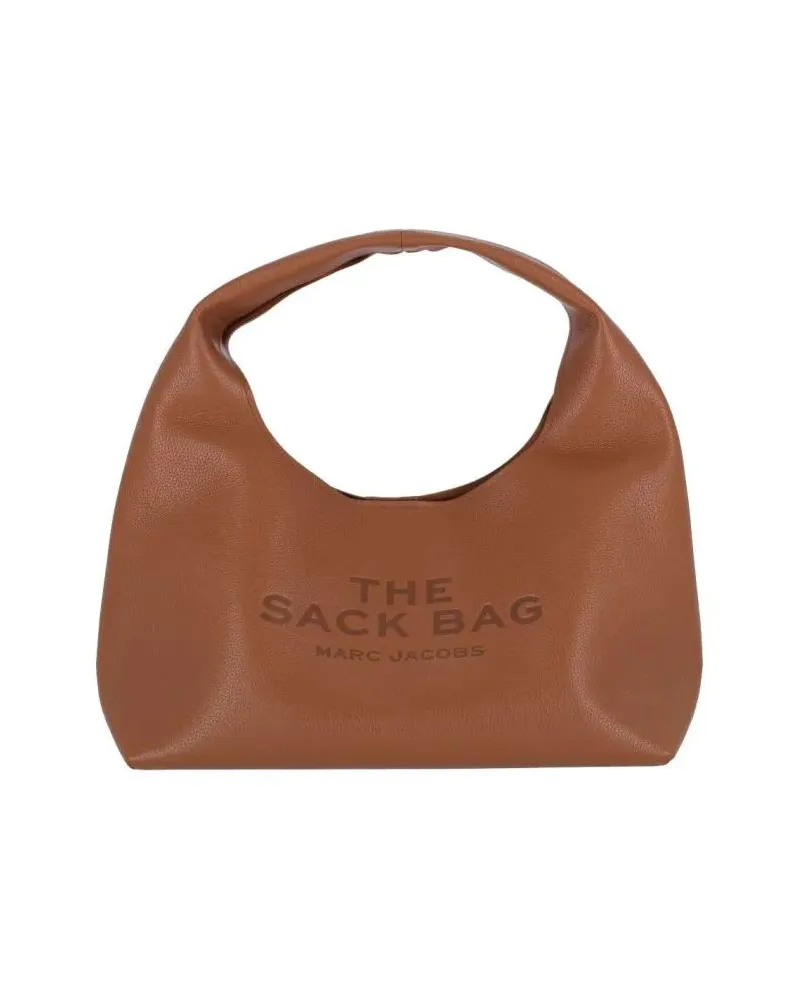 Marc Jacobs Crossbody Bags Textured Brown Bag With Rounded Silhouette braun Braun