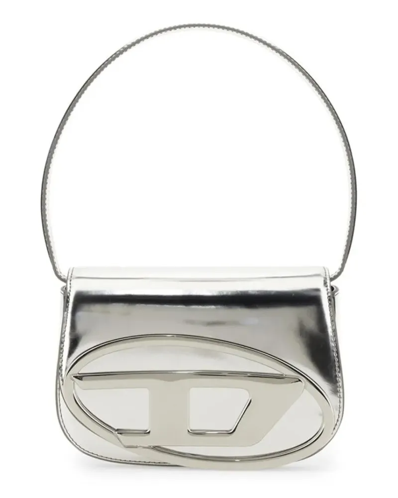 Diesel Hobo Bags Silver Metallic Shoulder Bag silberfarben 