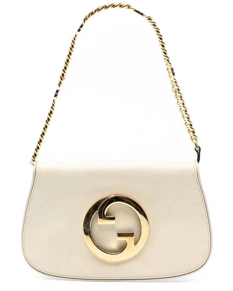 Gucci Hobo Bags Calfskin Blondie Chain Satchel weiß Weiß