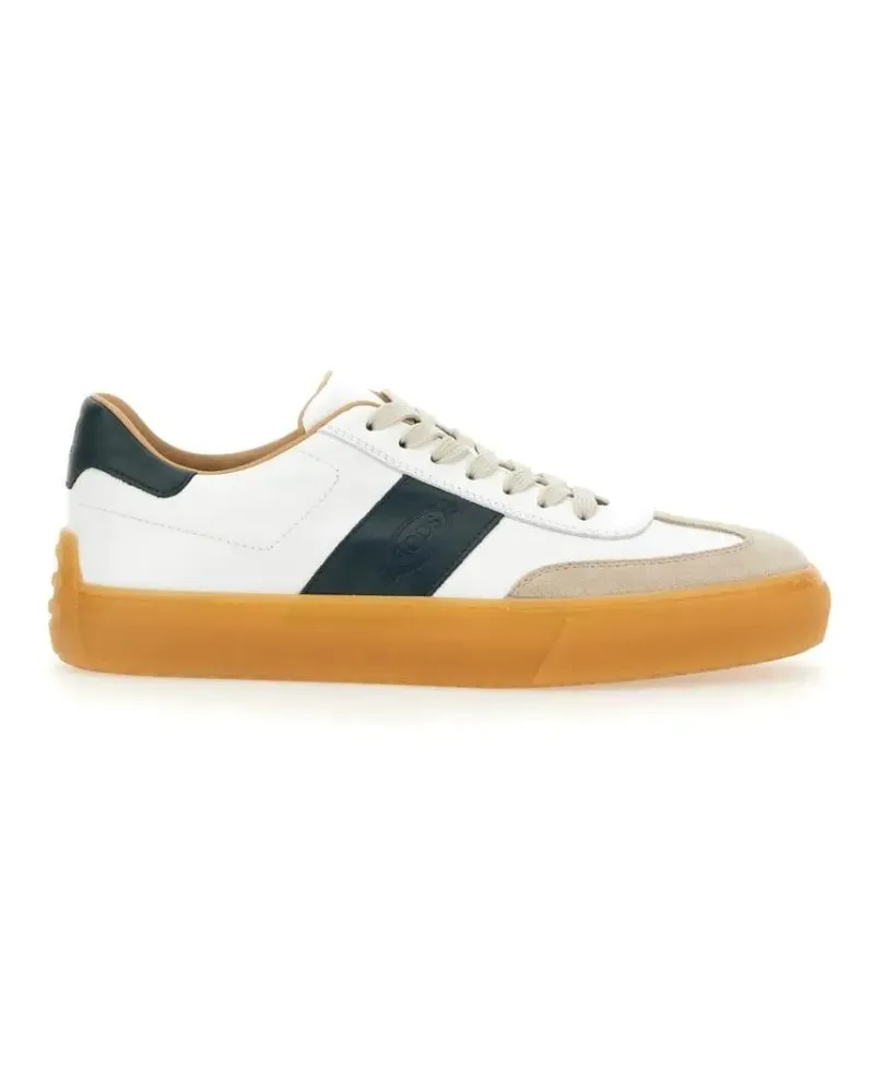 TOD'S Low-Top Sneaker Smooth And Suede Leather Sneakers braun Braun
