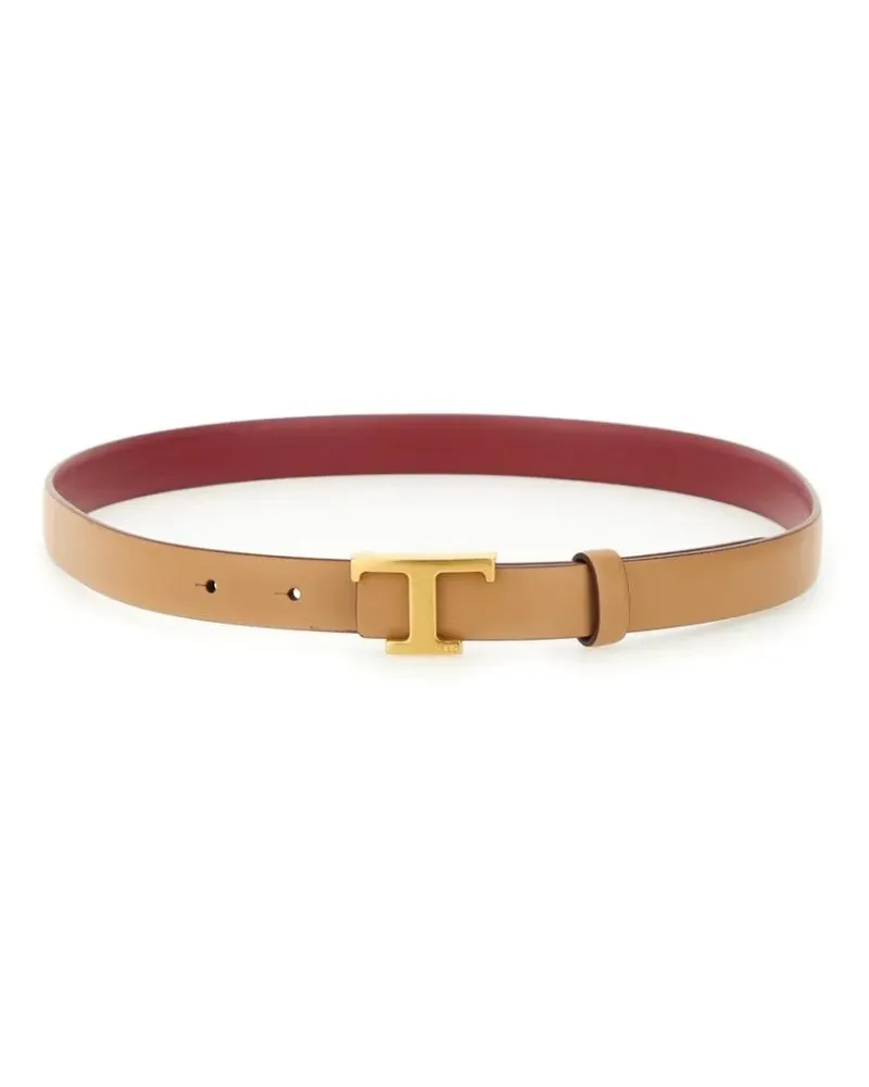 TOD'S Gürtel Reversible "T Timeless" Belt beige Beige