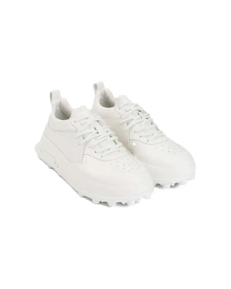 Jil Sander Low-Top Sneaker Porcelain White Leather Sneakers weiß Weiß