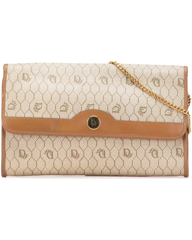 Dior Hobo Bags Honeycomb Canvas Chain Shoulder Bag braun Braun