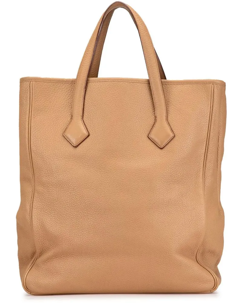 Hermès Shopper 2008 Clemence Victoria II Cabas 35 braun Braun