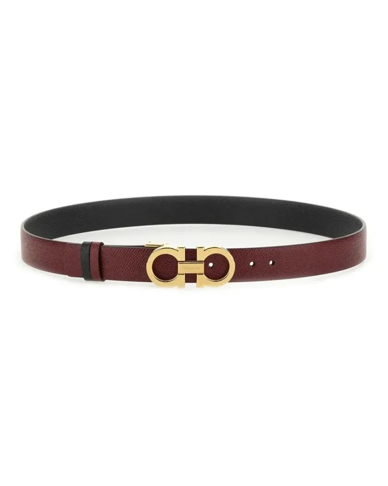 Ferragamo Gürtel Reversible Belt Hooks rot Rot