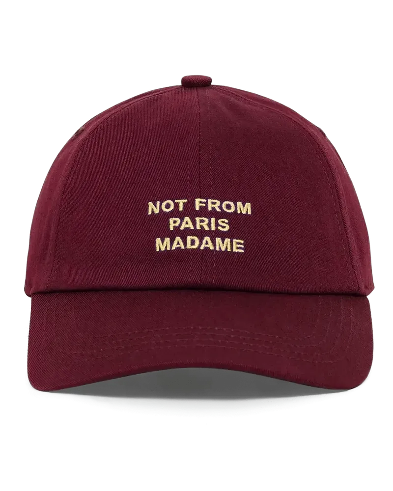 Drôle de Monsieur Caps & Mützen Kappe mit Stickerei rot Rot