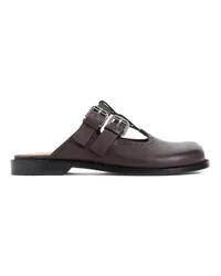 Loewe Slipper & Pantoletten Campo Mary Jane Mules Braun