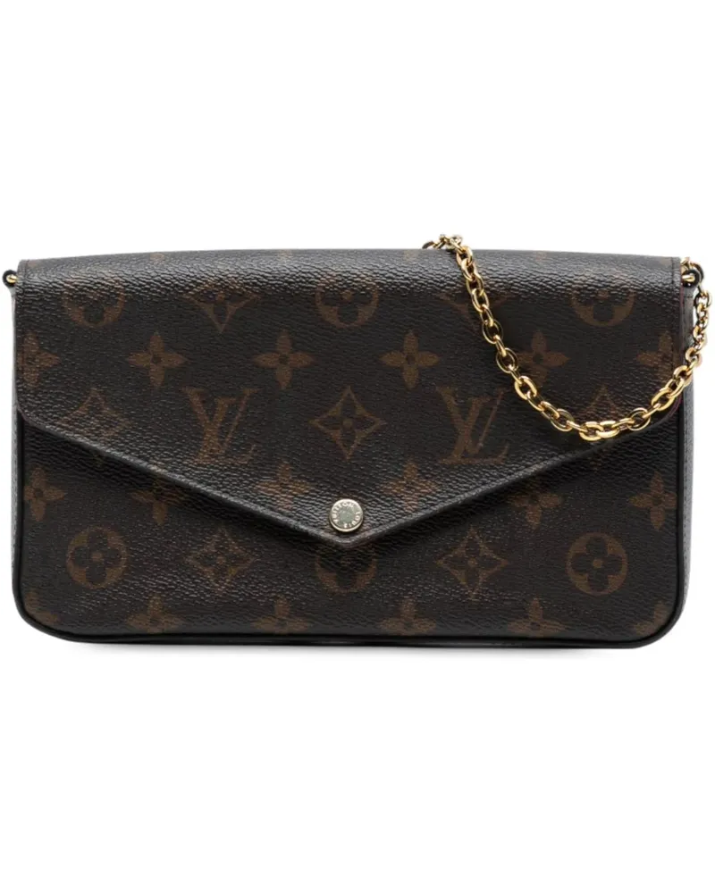 Louis Vuitton Hobo Bags Monogram Pochette Felicie braun Braun