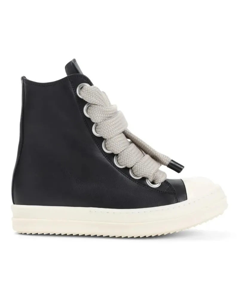 Rick Owens Low-Top Sneaker High-Top Sneakers With Textured Laces schwarz Schwarz