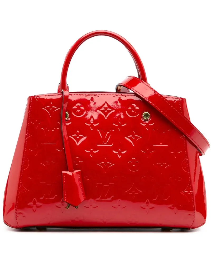 Louis Vuitton Hobo Bags Monogram Vernis Montaigne BB rot Rot