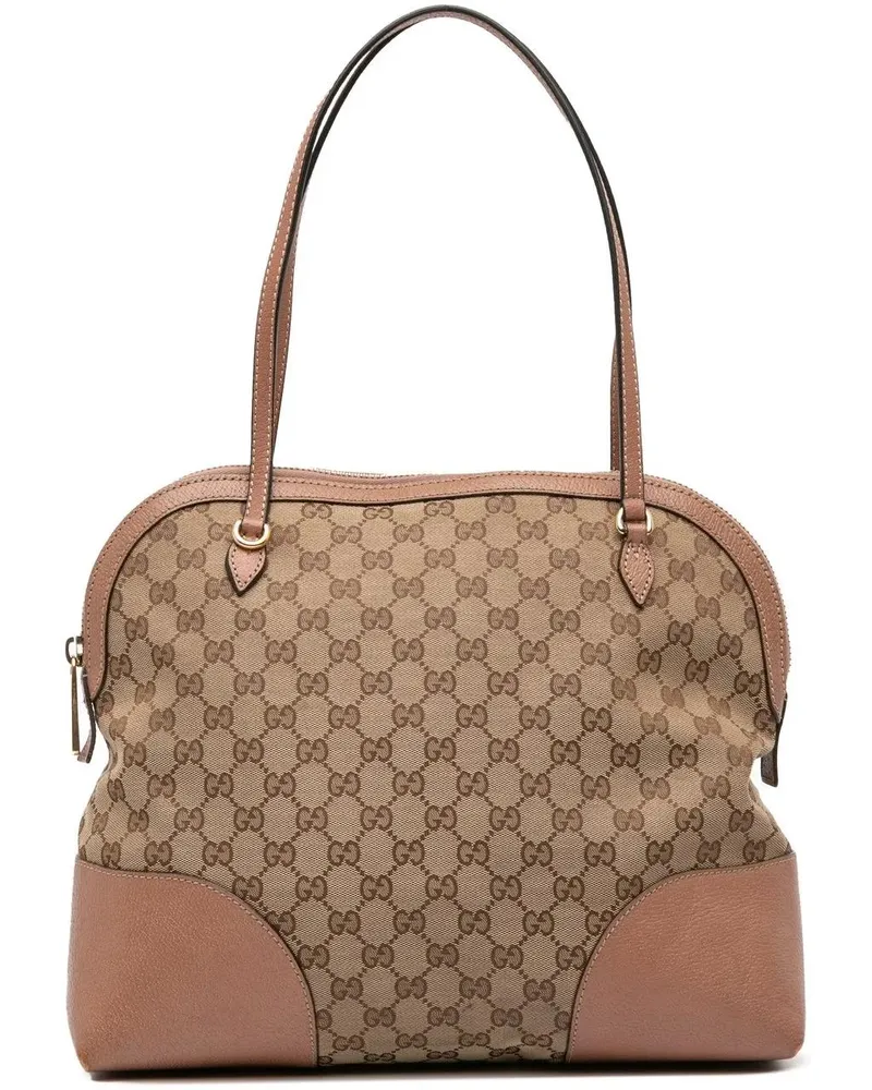 Gucci Shopper Medium GG Canvas Bree Dome Tote braun Braun