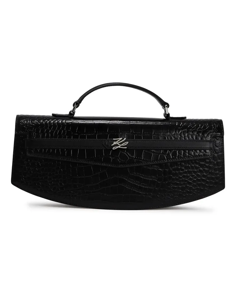 Karl Lagerfeld Kleinleder K/Studio Clutch Bag schwarz Schwarz
