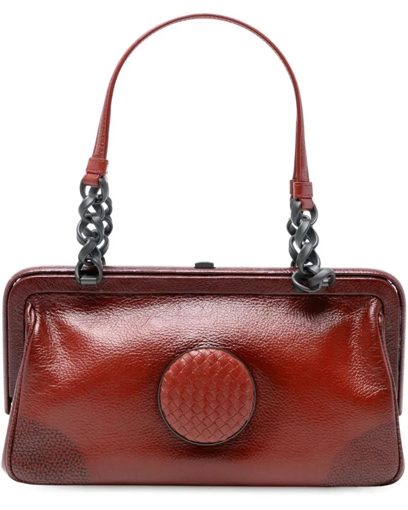 Bottega Veneta Crossbody Bags Leather Doctor Frame Handbag rot Rot