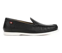 Loafer Black Grained Deer Leather Nadim Mocassin schwarz