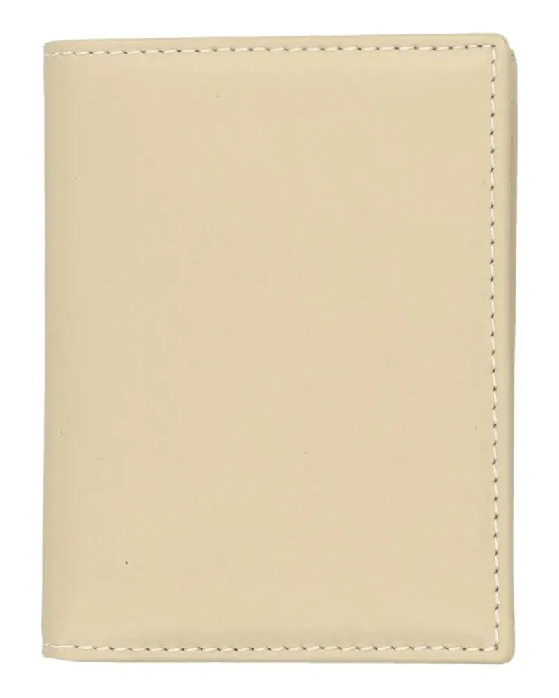 Comme des Garçons Portemonnaies Minimalist Bifold Wallet beige Beige