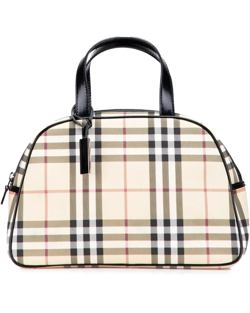 Burberry Crossbody Bags House Check Canvas Handbag braun Braun
