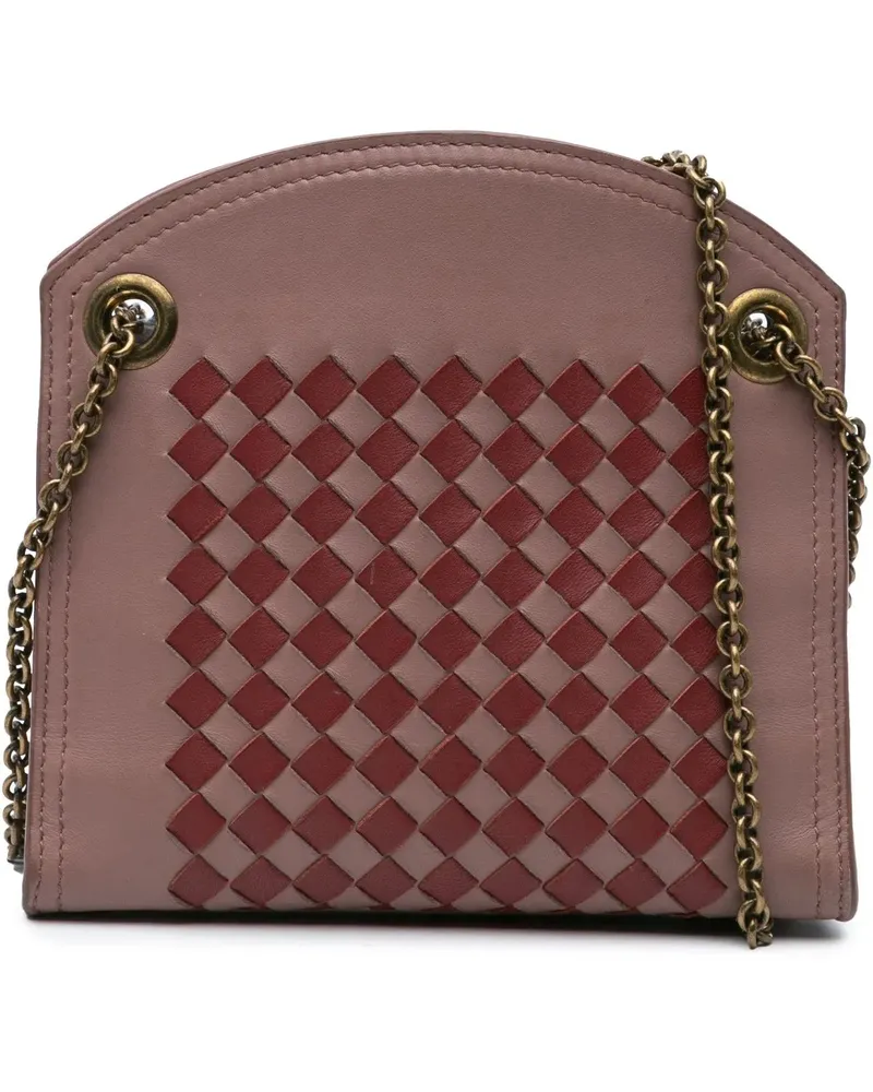Bottega Veneta Hobo Bags 2012-2024 Nappa Intrecciato Chain Wallet rosa Gold