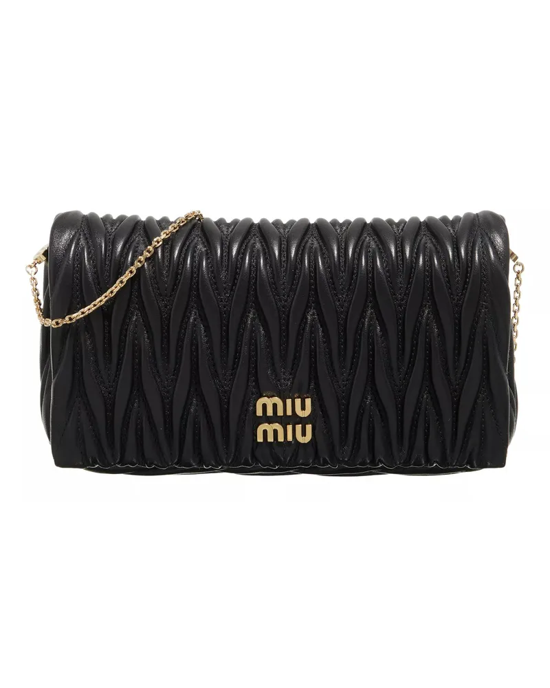 Miu Miu Crossbody Bags Mini Bag In Matelassé Nappa Leather Schwarz