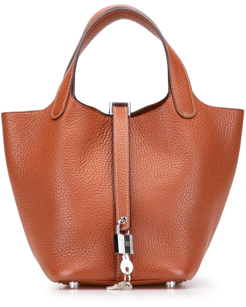 Hermès Crossbody Bags Clemence Picotin Lock 18 braun Braun