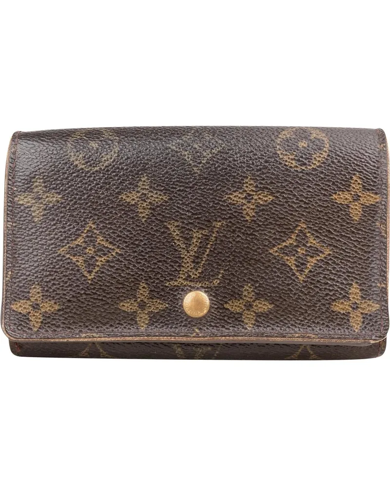 Louis Vuitton Portemonnaie  Canvas Monogram Tresor Wallet braun Braun