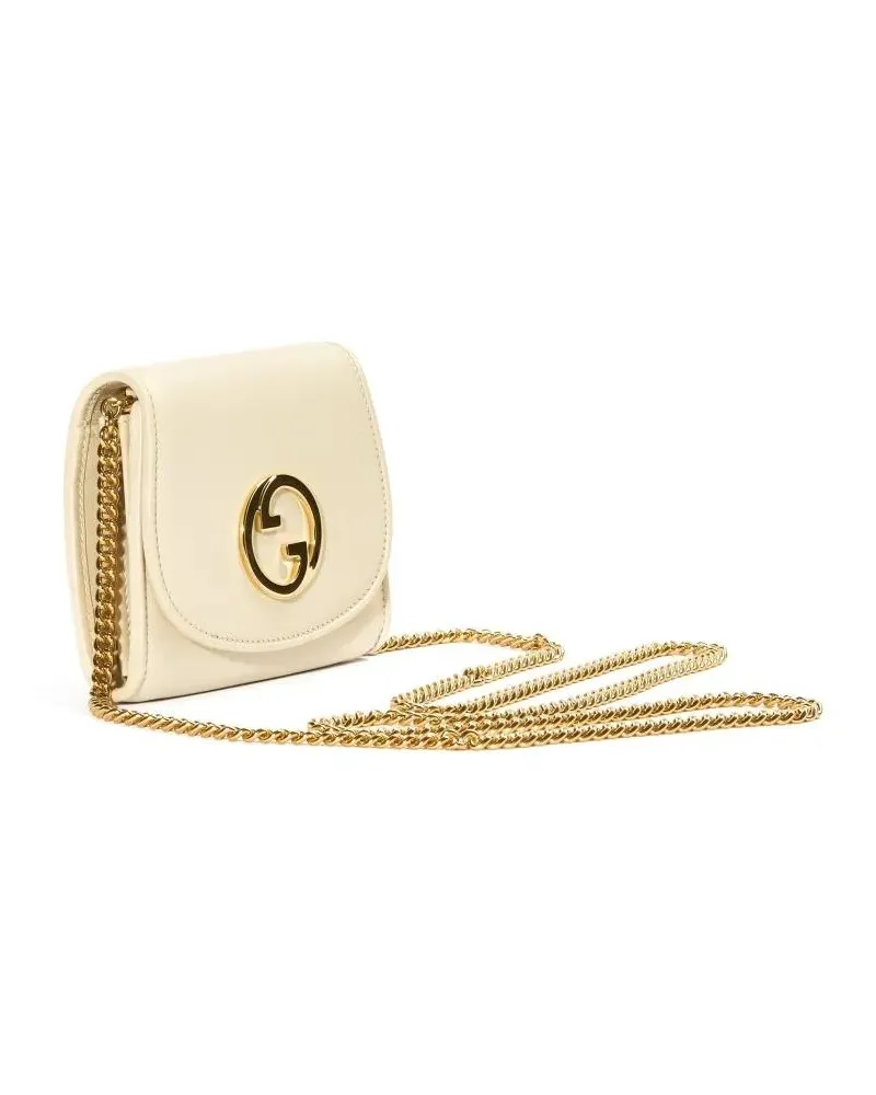 Gucci Hobo Bags Mini Wallet Blondie Chain White beige Beige