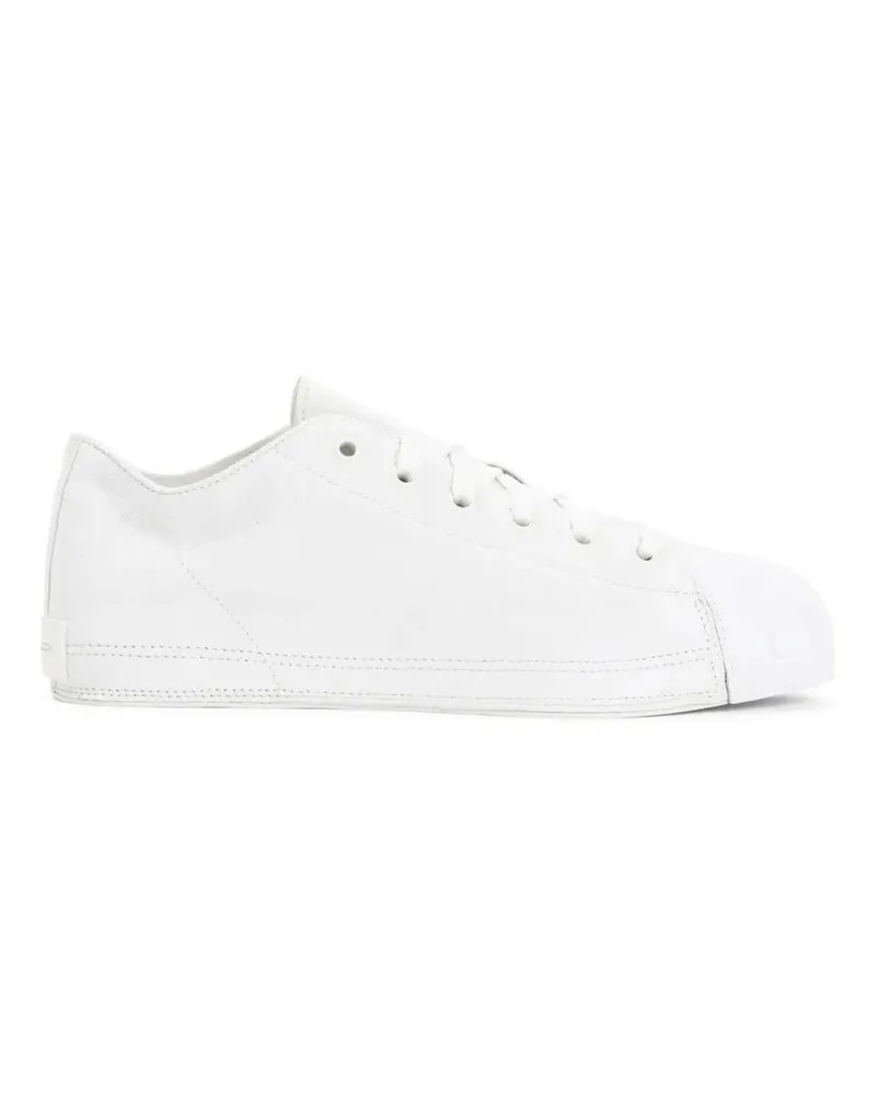 Y-3 Low-Top Sneaker White Suede Low-Top Sneakers With Rounded Toe Cap weiß Weiß