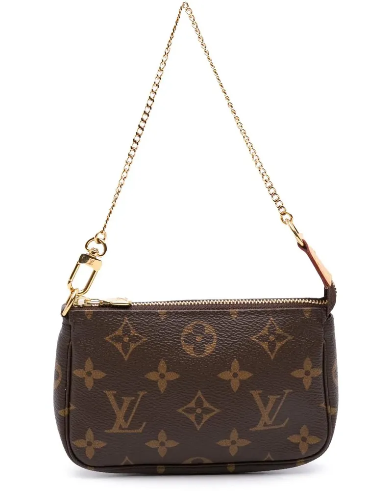 Louis Vuitton Crossbody Bags Monogram Mini Pochette Accessoires braun Braun