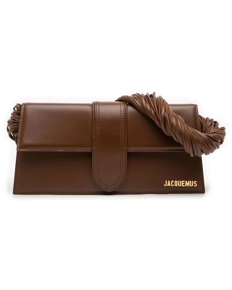 Jacquemus Hobo Bags Leather Le Bambino Long Ficiu braun Braun
