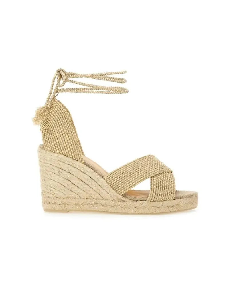 Castañer Becca" Espadrille goldfarben Gold